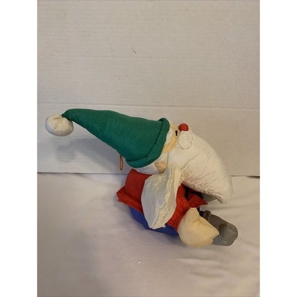 VINTAGE J.S. INTERNATIONAL CHRISTMAS SITTING SANTA PUFFALUMP PLUSH 16" EXCELLENT - Picture 4 of 4
